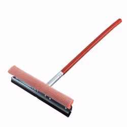 Winco Window Squeegee and Sponge  Medium  Red
