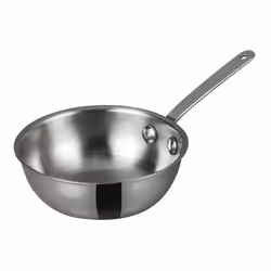 WINCO Mini Wok Stainless Steel Silver