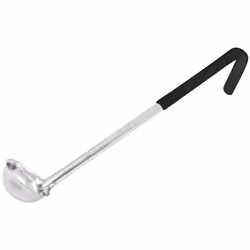 Winco Prime One Piece Stainless Steel Ladle  NSF Listed Black