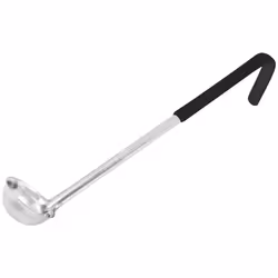 Winco Prime One Piece Stainless Steel Ladle NSF Listed Black