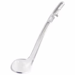Winco 8-1/2 Ladle 3/4oz Clear PC Curve