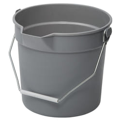 Winco Heavy-Duty Plastic Bucket/Utility Pail with Pour Spout  10 Quart