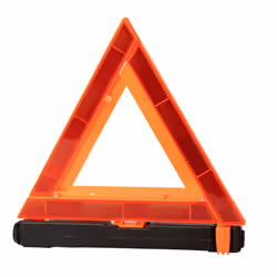 Goodyear Collapsible Safety Triangle GY3021 Reflective Portable Roadside Car Warning with Weighted Base - Orange