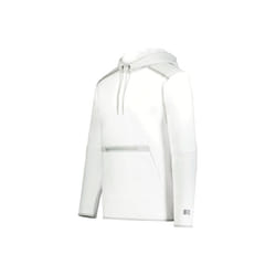 Russell R23TFM.A9B.4XL Legend Tech Fleece Hoodie, White & Grid Iron Silver - 4XL