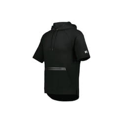 Russell R24TFM.BLK.2XL Legend Short Sleeve Tech Fleece Hoodie, Black - 2XL