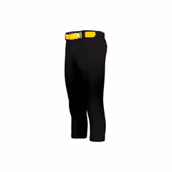 Russell R16LSX.BLK.M Ladies Flexstretch Softball Pant with Belt Loops, Black - Medium