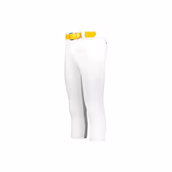 Russell R16LSX.WHI.S Ladies Flexstretch Softball Pant with Belt Loops, White - Small
