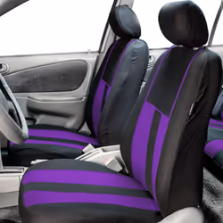 FH Group Car Seat Covers Front Set Cloth - Seat Covers for Low Back Ca