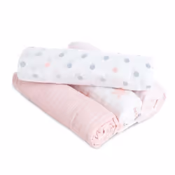 aden + anais s3100 baby blanket Pink, White 112 x 112 cm Girl