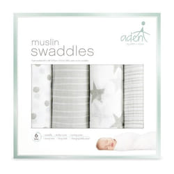 aden + anais s3103 baby blanket Grey, White 112 x 112 cm Boy/Girl