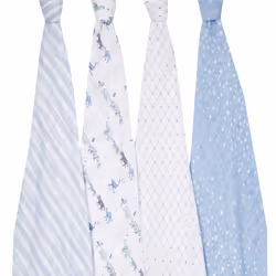 aden + anais Boutique Cotton Muslin Swaddles 4 Pack