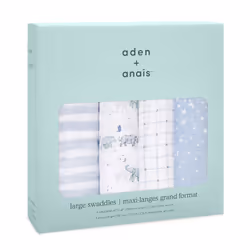 aden + anais Boutique Cotton Muslin Swaddles 4 Pack
