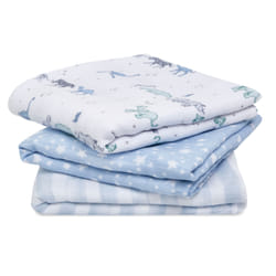 aden + anais AMSC30006 swaddle Swaddle blanket L Blue, White