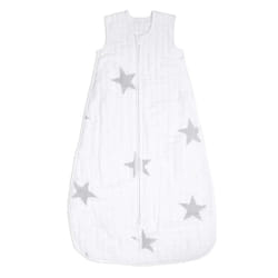 Baby Mid-Season Sleeping Bag, 4 Layers of 100% Cotton Muslin, Wearable Swaddle Blanket for Girls & Boys, Breathable Newborn Sleep Sack, TOG Rating 1.5