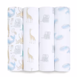 aden + anais Essentials, Swaddle blanket, Multicolour, Image, Cotton, Boy/Girl, Machine wash