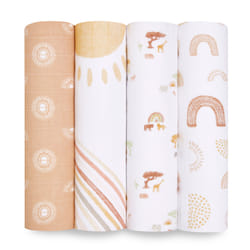 aden + anais ASWC40016 swaddle Swaddle blanket XL Beige, White