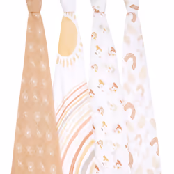aden + anais ASWC40016 swaddle Swaddle blanket XL Beige, White