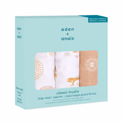 aden + anais AMSC30016 swaddle Swaddle blanket L Beige, White