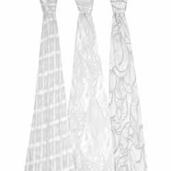 aden + anais ASWS30007 swaddle Swaddle blanket XL Grey, White