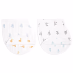 Burpy Baby Bib - Animal Kingdom, 2 Pack | 100% Cotton Muslin, 4 Layer Burping Cloth, Feeding & Dribble | Super Soft & Absorbe ...