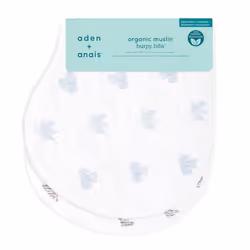 Burpy Baby Bib - Animal Kingdom, 2 Pack | 100% Cotton Muslin, 4 Layer Burping Cloth, Feeding & Dribble | Super Soft & Absorbent Burp Rag Newborn