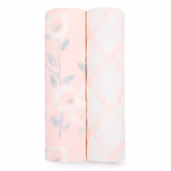 aden + anais ESWS20007, Swaddle blanket, Pink, White, Pattern, Muslin, XL, Girl