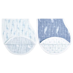 aden + anais organic cotton burpy bibs 2 pack oceanic