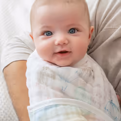 aden + anais organic cotton burpy bibs 2 pack above the clouds
