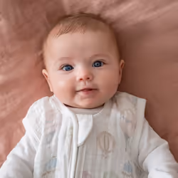 aden + anais organic cotton light sleep sack above the clouds 6-18 months