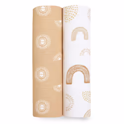 keep rising Swaddle Blanket - Pack of 2|Large 100% Breathable Muslin Cotton Wrap Set Baby Girls & Boys |Savannah, Animal, Sun ...