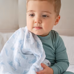 aden + anais organic cotton swaddles 2 pack oceanic