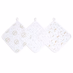 aden + anais EWCC30013, Cotton, Pattern, Multicolour, Wash cloth, 3 pc(s)