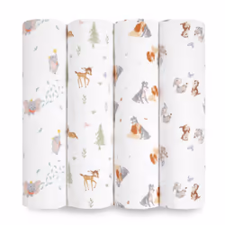 aden + anais ESWC40029DI, Swaddle blanket, Multicolour, Monochromatic, Cotton, Muslin, Boy/Girl, Machine wash