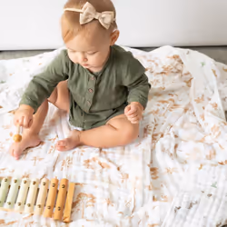 aden + anais ADBO10007 baby blanket Multicolour, White 120 x 120 cm Boy/Girl