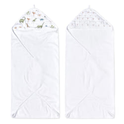 aden + anais EHTC20025 baby towel Multicolour, White Cotton 2 pc(s)