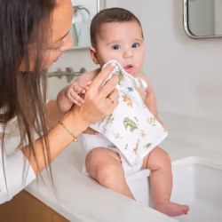 aden + anais EHTC20025 baby towel Multicolour, White Cotton 2 pc(s)