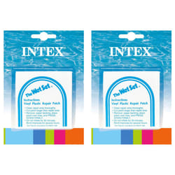 INTEX Wet Set Adhesive Vinyl Plastic Swimming Pool Tube Repair Patch  12 Pack