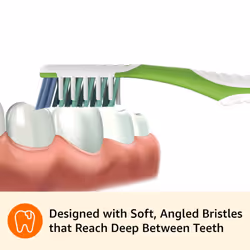 Amazon Basics MultiPro Toothbrushes with Angled Bristles  Soft  4 Count  Pack of 1