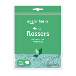 Amazon Basics Mint Dental Flossers 90 Count 1 Pack Previously Solimo