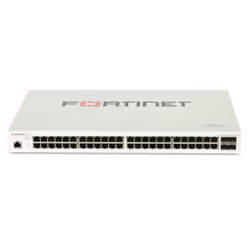 Fortinet Layer 2/3 FortiGate switch controller compatible PoE+ switch with 48 x GE RJ45 ports, 4 x GE SFP, with automatic Max ...