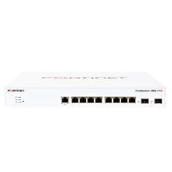Fortinet Layer 2 FortiGate switch controller compatible PoE+ switch with 8 x GE RJ45 ports, 2 x GE SFP, Fanless with automatic Max 65W POE output limit
