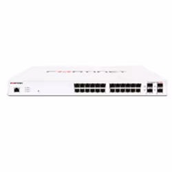 Fortinet L2+ managed POE switch with 24GE +4SFP, 12 port POE with max 185W limit and smart fan temperature control, Managed,  ...