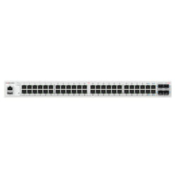 Fortinet FortiSwitch-148F-FPOE is a performance/price competitive L2+ management switch with 48x GE port + 4x SFP+ port + 1x RJ45 console. Port 1- 48 are POE ports with automatic Max 740W POE output limit (48 port 802.3af or 24 port 802.3at)