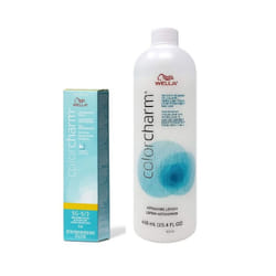 ) Wella Color Charm 5G Light Golden Brown Demi â Permanent Haircolor - 5G + Activating Lotion (15.4oz