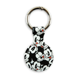 Disney Mickey Mouse Holder for Apple AirTag - Protective Tracker with Keychain for Dog  Bags  Keys - Disneyland Essentials and Holiday Gifts
