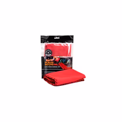 MIC707 Waffle Weave Glass and Window Microfiber Towel Red 24 x 16