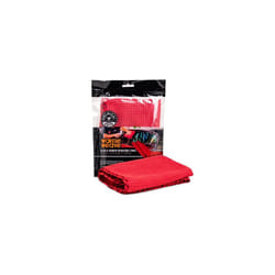 MIC707 Waffle Weave Glass and Window Microfiber Towel Red 24 x 16