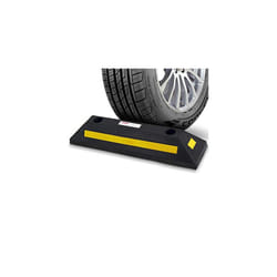 Curb Garage Vehicle Floor Stopper for Parking Safety 1PC Heavy Duty Rubber Parking Lot Driveway Stopper For Car Vans Trucks Tire Wheel Guide Block