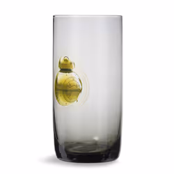 Collectible Star Wars Glassware - 20-Ounce Black Glass Tumbler for Water  Tea  Coffee  or Beer - Features BB-8 Logo Design from The Force Awakens - Li