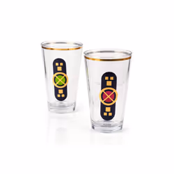 Collectible Star Wars The Last Jedi Glassware - 16-Ounce Pint Glass Set for Water  Tea  Coffee  or Beer - Features 2 Star Wars Themed Designs - Licens